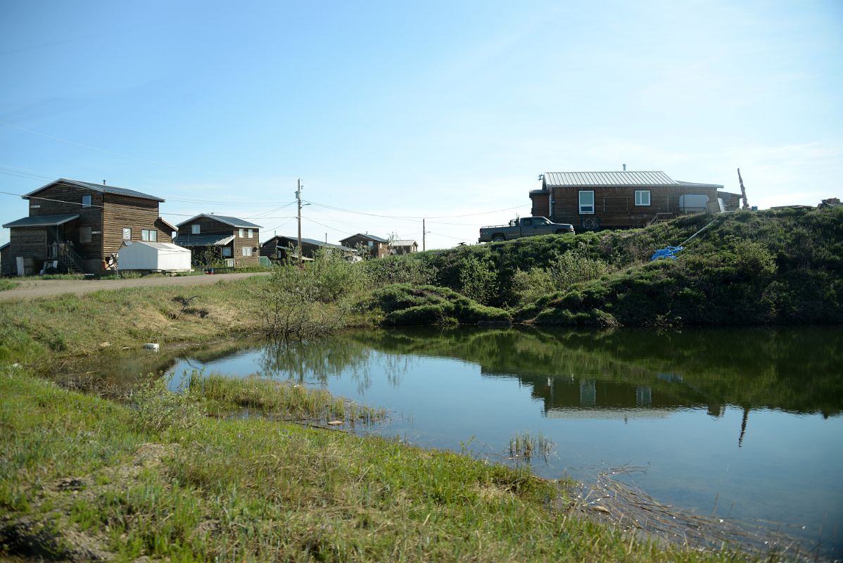 12B Driving Past Buildings On Arctic Ocean Tuk Tour In Tuktoyaktuk Northwest Territories